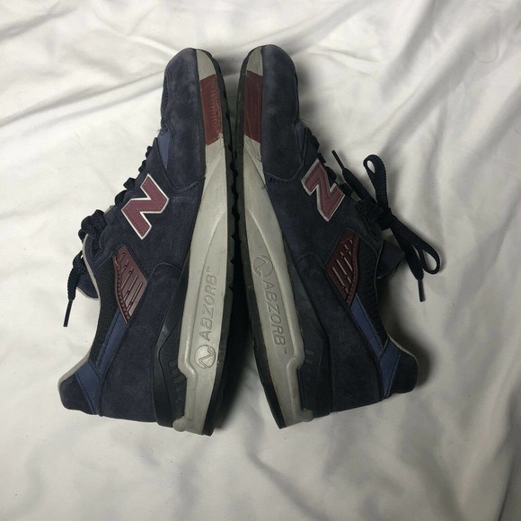 New Balance 998 MB Navy Blue Red Suede‎ Sneakers Size 10.5 Men main image 5